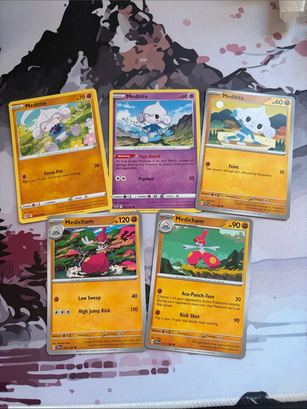 Meditite & Medicham Evolution Collection Lot | 5 Pokémon Cards | ✨5/$25✨